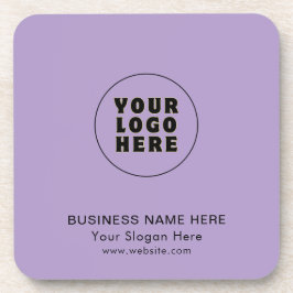 Posavasos Logotipo y texto Minimalista simple