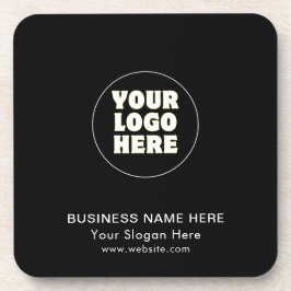 Posavasos Logotipo y texto Minimalista simple