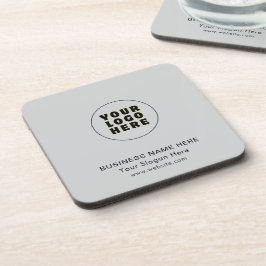 Posavasos Logotipo y texto Minimalista simple
