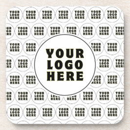 Posavasos Logotipo y texto Minimalista simple