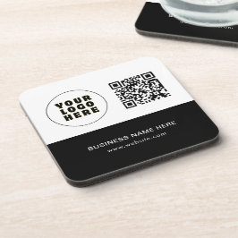 Posavasos Logotipo y texto Minimalista simple