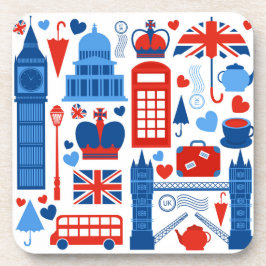 Posavasos London Pop Icons Hard plastic coaster