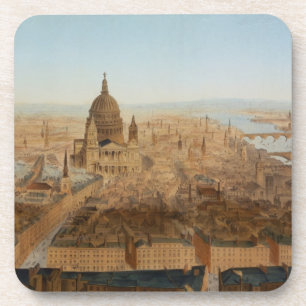 Posavasos Londres: una opinión del ojo de pájaro de San