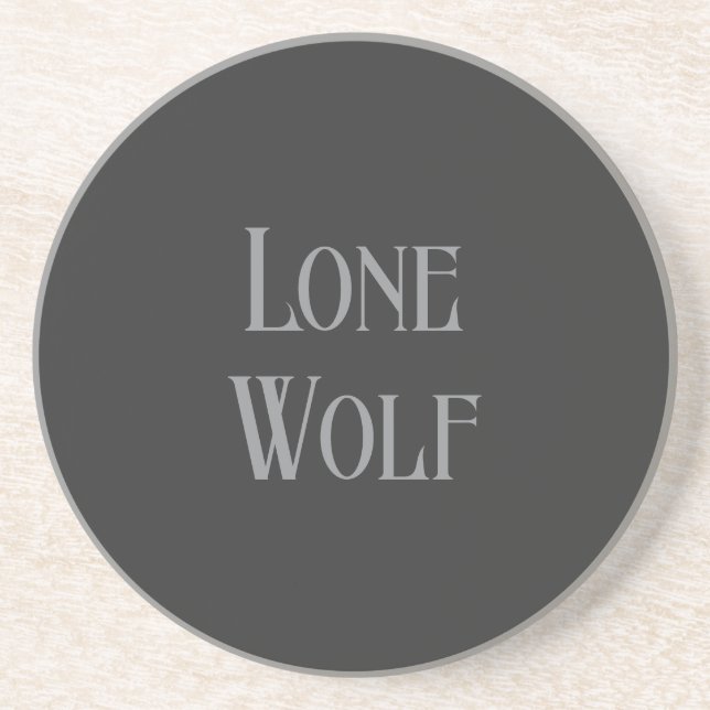 Posavasos Lone Wolf Male Sigma Modern Minimalist (Frente)