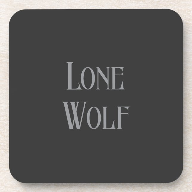 Posavasos Lone Wolf Male Sigma Modern Minimalist (Frente)