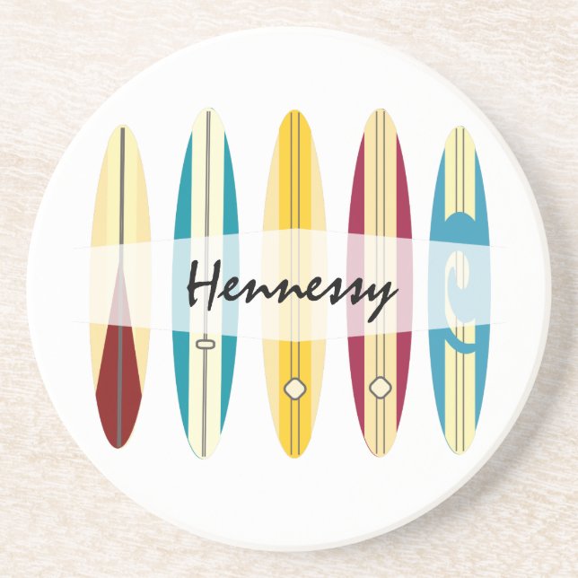 Posavasos Longboard de vintage (Frente)