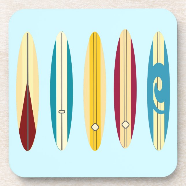 Posavasos Longboard de vintage (Frente)