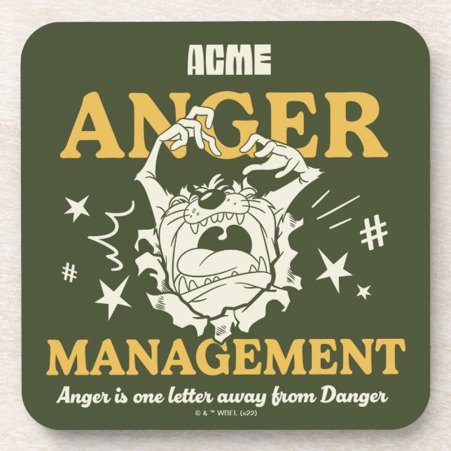 Posavasos LOONEY TUNES™ |TAZ™ ACME Anger Management (Frente)