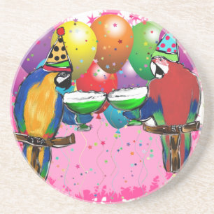 POSAVASOS LOROS DE FIESTA