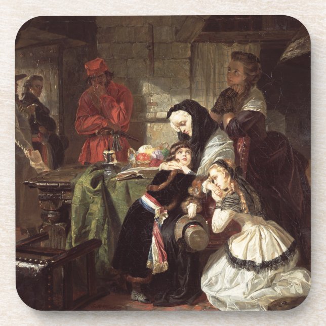 Posavasos Los 1753-93) finales de Marie-Antonieta (adiós a (Frente)