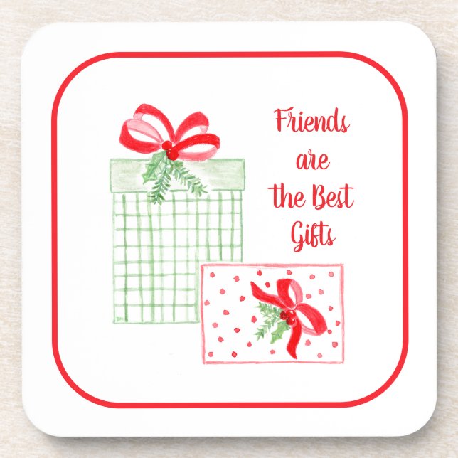 Posavasos Los acuarelas de los amigos de vacaciones son el m (Frente)