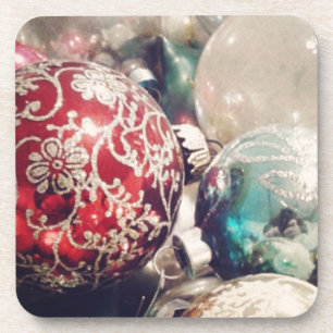 Posavasos Los adornos navideños vívidos siguen viviendo