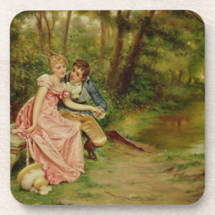 Posavasos Los amantes (aceite en lona)
