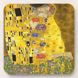 Posavasos Los amantes besan pintura acrílica Bella Artes