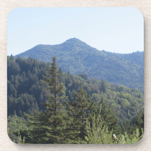 Posavasos Los Amos Plásticos Duros Mt Tamalpais Tan Verde (Frente)