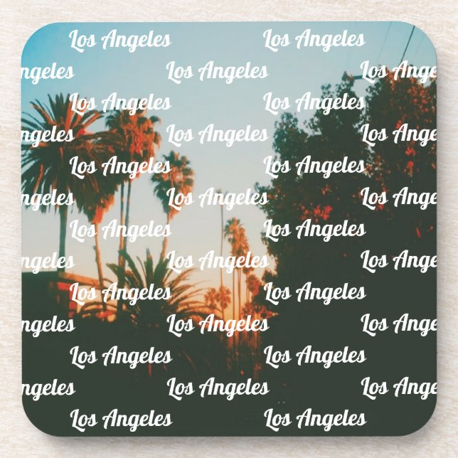 Posavasos Los Angeles, West Hollywood Travel Souvenir (Frente)