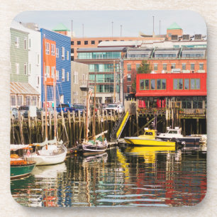 Posavasos Los barcos amarraron el Portland, Maine