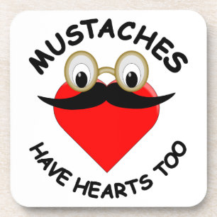 Posavasos Los bigotes también tienen corazón