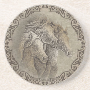 Posavasos Los caballos