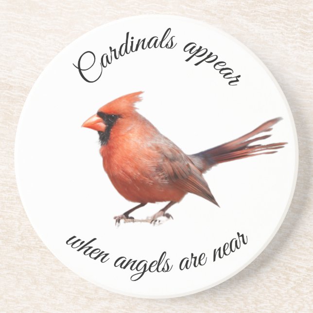 Posavasos ¡Los cardenales aparecen cuando los ángeles están  (Frente)