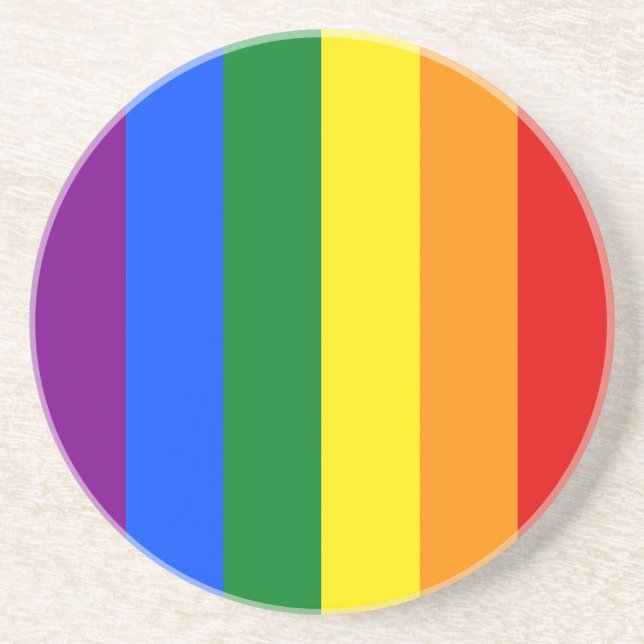 Posavasos Los colores del arcoiris (Frente)