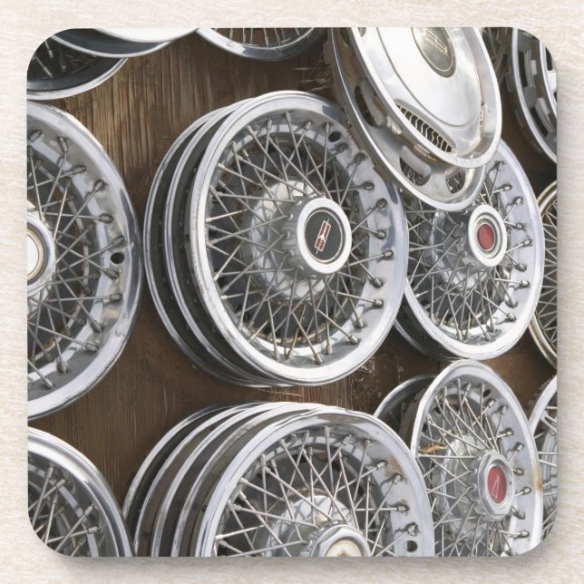 Posavasos Los E.E.U.U., New México, Prewitt: Hubcaps (Frente)