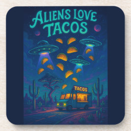 Posavasos Los extraterrestres aman los tacos