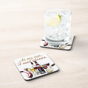 Posavasos Los Gafas de SlipperyJoe fermentan la alimentación