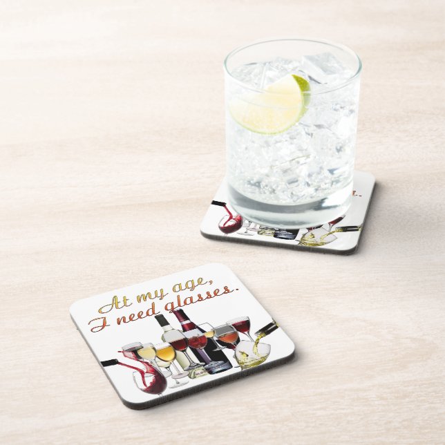 Posavasos Los Gafas de SlipperyJoe fermentan la alimentación (Lado Derecho)