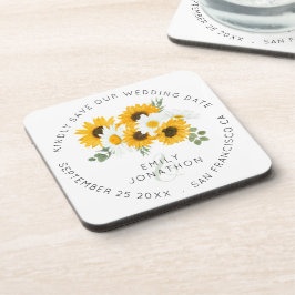 Posavasos Los girasoles mantienen el floral rústico para sal