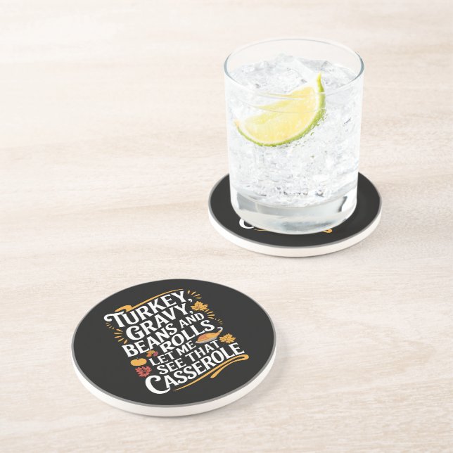 Posavasos Los Granos Y Los Rollos Graves De Turquía Me Permi (Lado)