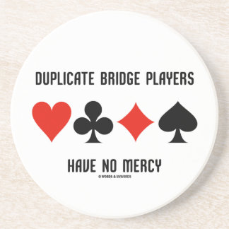 Posavasos Los jugadores de puente duplicados no tienen