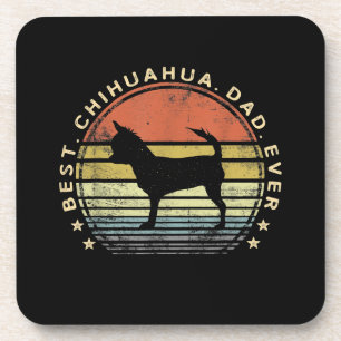 Posavasos Los mejores regalos de amante de Chihuahua Dad