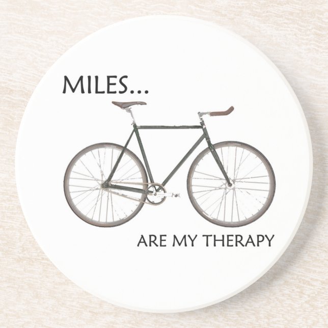 Posavasos Los MIles son mi terapia (Frente)