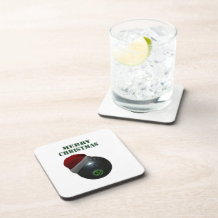 Posavasos Los minimalistas cuelgan la Feliz Navidad,