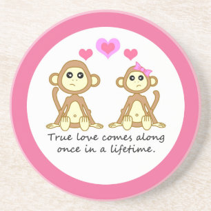 Posavasos Los monos verdad amor