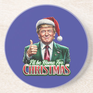 Posavasos Los Navidades de Donald Trump en Santa Hat