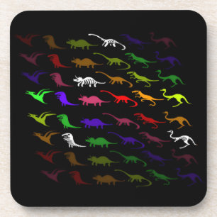 Posavasos Los niños fresco arco iris colorido lindo dinosaur