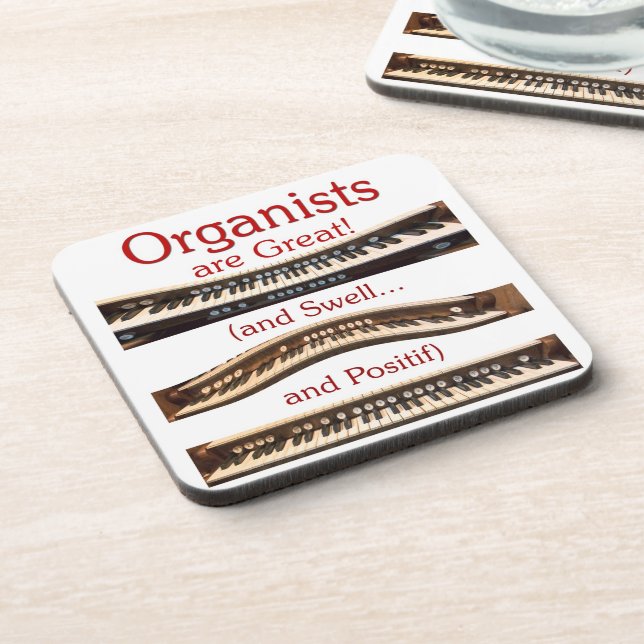 Posavasos Los organistas son gran práctico de costa del (Lado Izquierdo)