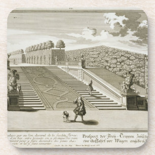 Posavasos Los pasos a la terraza del jardín, palacio del