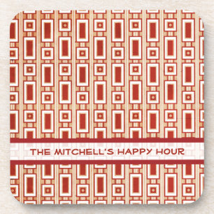 Posavasos Los rectángulos retros personalizaron los