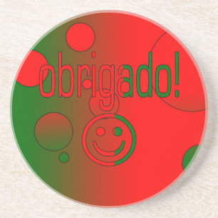 Posavasos Los regalos portugueses le agradecen que Obrigado