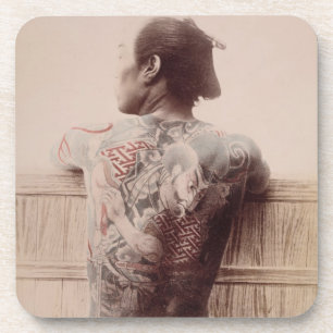 Posavasos Los tatuajes del novio japonés, c.1880 (foto)