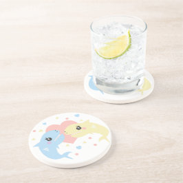 Posavasos Los tiburones aman al Personalizado gracioso Paste