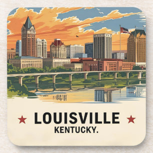 Posavasos Louisville Kentucky USA Skyline
