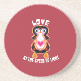 Posavasos Love at the Speed of Light Penguin Gift