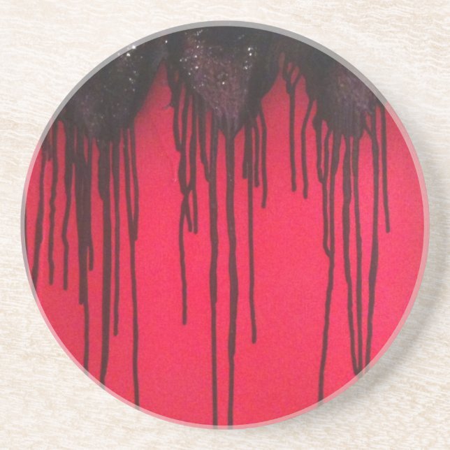 Posavasos Love Bleeds Black (Frente)