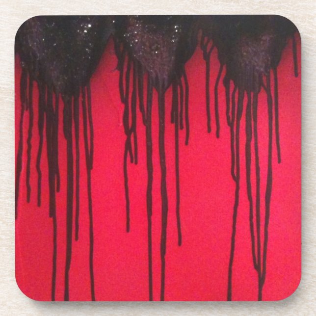 Posavasos Love Bleeds Black (Frente)