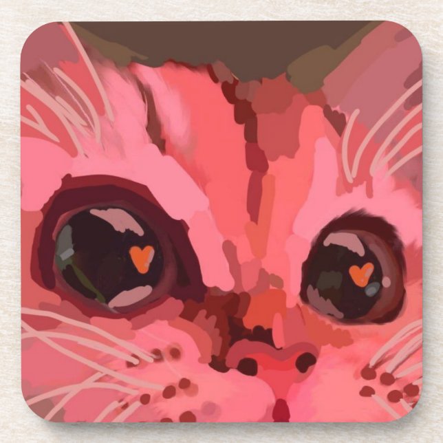 Posavasos Love cat  (Frente)