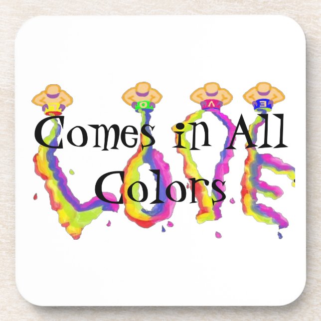 Posavasos Love in All Colors (Frente)